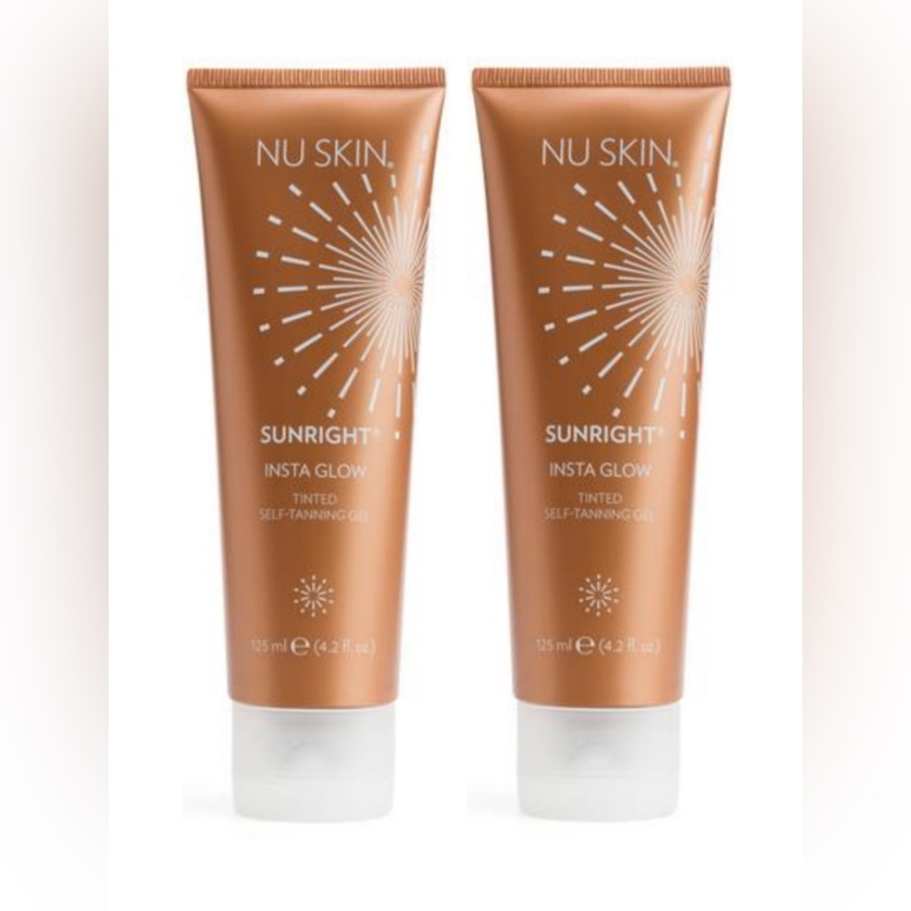 Two (2) Nu Skin Sunright Insta Glow Tinted Self-Tanning Gel. Exp 05/2027